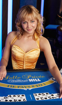 Die Live Spiele des WilliamHill-Casinos enthalten auch Baccarat